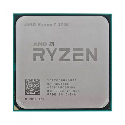 Процессор AMD RYZEN 7 2700 BOX (Pinnacle Ridge, 12nm, C8/T16, Base 3,20GHz, Turbo 4,10GHz, Without Graphics, L3 16Mb, TDP 65W, SAM4)