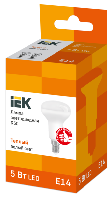 Iek LLE-R50-5-230-30-E14 Лампа светодиодная ECO R50 рефлектор 5Вт 230В 3000К E14 IEK