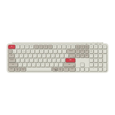 Беспроводная ультратонкая клавиатура Keychron B6 Pro, 109 клавиш, ножничные переключатели, цвет Retro Red