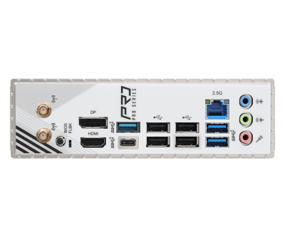 Материнская плата ASROCK A620AM Pro RS WiFi, AM5, A620, 4*DDR5, 4*SATA, 3*M.2, 4*USB 2.0, 4*USB 3.2, Type-C, 2*PCIx16, 1*M.2 (Key E), HDMI+DP, mATX