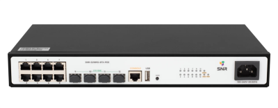 Коммутатор Управляемый PoE коммутатор уровня 2, 8 портов 10/100/1000Base-T с поддержкой PoE, 4 порта 1/10G SFP+, POE 125 Ватт (SNR-S2989G-8TX-POE)