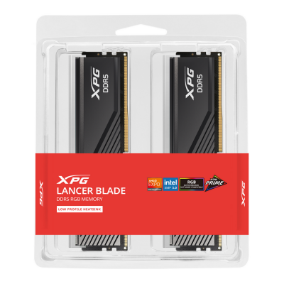 Оперативная память DDR5 2x16GB 6000MHz A-Data AX5U6000C3416G-DTLABRBK XPG Lancer RGB RTL PC5-48000 CL34 DIMM 288-pin 1.35В kit dual rank с радиатором Ret