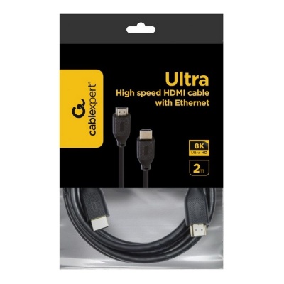 Cablexpert CC-HDMI8K-2M Кабель HDMI, 2м, v2.1, 8K, 19M/19M, черный, пакет