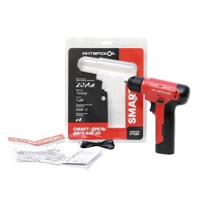 Дрель-шуруповерт аккумуляторная ДА-7,2ЭР 20 874.3.0.00 INTERSKOL