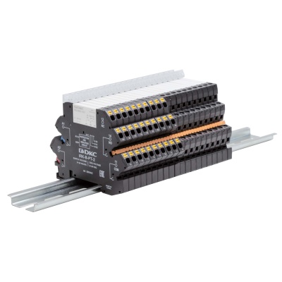 20-ти полюсная шинная перемычка DKC для колодки с винт. клеммами IRK, 36A, 250V, оранжевый цвет