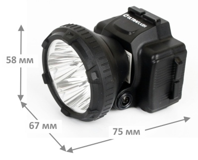 Фонарь налобный Ultraflash LED5365 черный 1.7Вт лам.:светодиод. (11648)