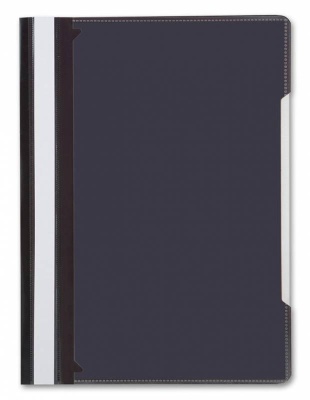 Папка-скоросшиватель Бюрократ -PS-K20BLCK A4 прозрач.верх.лист карм.на лиц.стор. пластик черный 0.12/0.16
