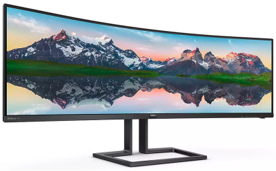 Монитор 49" Philips 498P9Z изогнутый*1800  5120x1440@165Hz VA W-LED 32:9 4ms HDMI DP 4*USB3.2 80M:1 178/178 550cd 3000:1 2*Speakers 5W Tilt HAS Swivel Black (498P9Z/00)