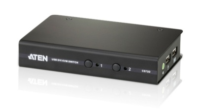 Переключатель электронный ATEN 2-Port USB DVI/Audio Slim KVM Switch (CS72D-AT)