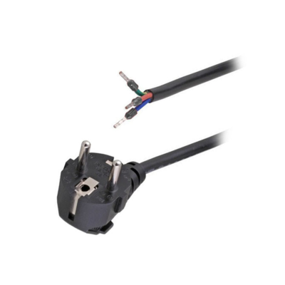Кабель питания EU-Schuko/Open End, 220B, 10А, 1.8м