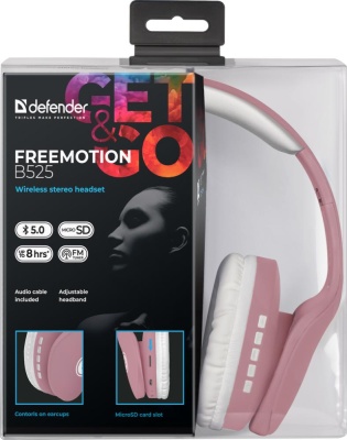 Гарнитура FREEMOTION B525 PINK/WHITE 63528 DEFENDER