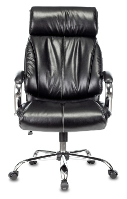 Кресло руководителя Бюрократ T-9904NSL черный Leather Venge Black искусственная кожа с подголов. крестовина металл хром