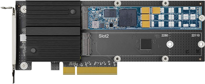 Адаптер Synology M.2 SSD-NVME adapter,PCIe 3.0x8, M.2 22110/2080 (M2D20)