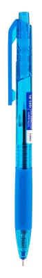Ручка шариковая Deli EQ21-BL X-tream авт. 0.7мм резин. манжета синий/прозрачный синие чернила