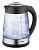 Чайник электрический Hyundai HYK-G3803 1.7л. 2200Вт черный/серебристый (корпус: стекло)
