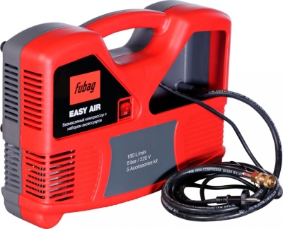 Компрессор поршневой Fubag Basic Easy Air безмасляный 180л/мин 1100Вт красный/черный