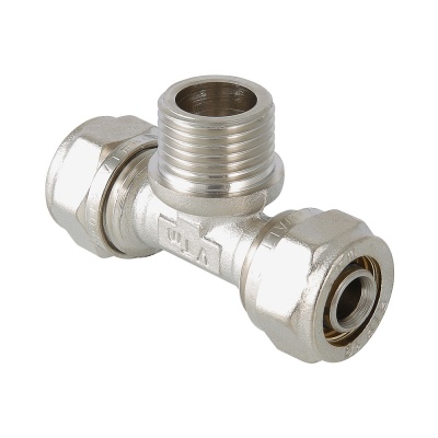 Тройник обжимной 26x3/4' НР