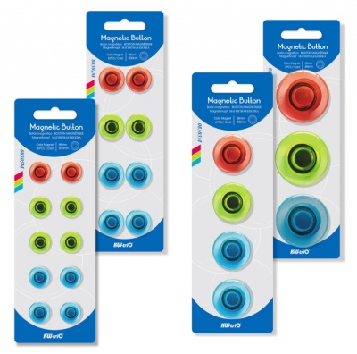 Магнит Kw-Trio 8303M для досок пластик ассорти d30мм круглый (упак.:4шт)
