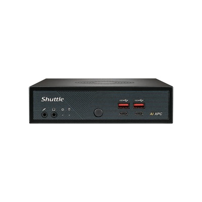 Мини ПК Shuttle NT10H, Intel Ultra5 125H, 2 x DDR5 SODIMM, no SSD, 120w PSU, VESA