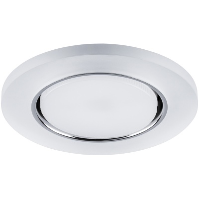 Светильник ДВО-15w GX53 без лампы со светодиодной подсветкой 4000К белый матовый