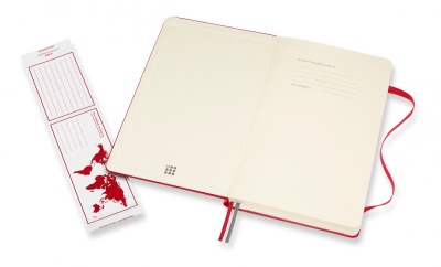 Блокнот Moleskine CLASSIC EXPENDED QP060EXPF2 Large 130х210мм 400стр. линейка твердая обложка красный