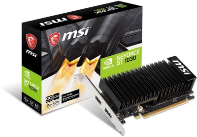 Видеокарта MSI PCI-E GT 1030 2GHD4 LP OC nVidia GeForce GT 1030 2048Mb 64bit DDR4 1189/2100/HDMIx1/DPx1/HDCP Ret low profile