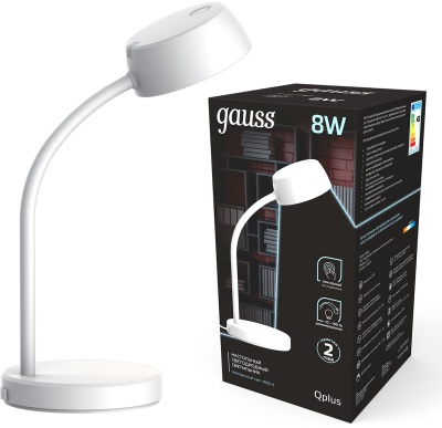 Светильник Gauss GT6011 настольный на подставке белый 8Вт