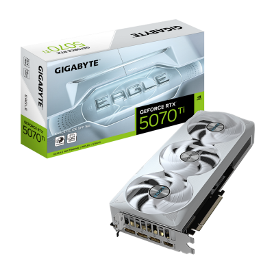 Видеокарта Gigabyte PCI-E nVidia GeForce RTX 5070Ti EAGLE OC ICE SFF 16Gb (GV-N507TEAGLEOC ICE-16GD)