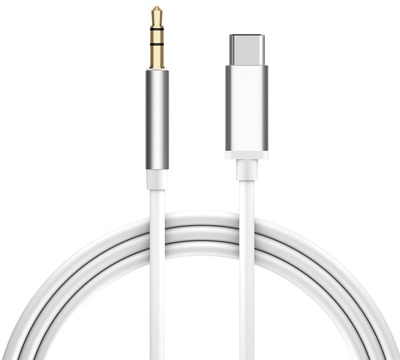 Кабель аудио TypeC - AUX jack 3,5mm, ультрагибкий, белый, серебряный, GCR-52328 Greenconnect USB 3.2 Type-C (m) - mini jack 3.5 mm (m) (GCR-52328)