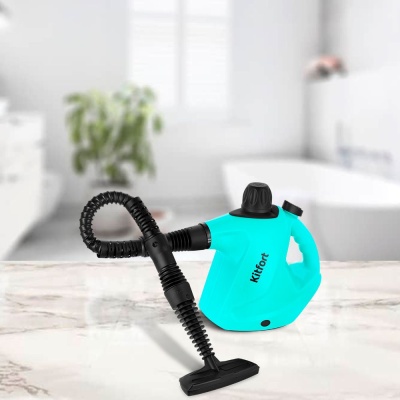 Пароочиститель ручной Kitfort КТ-9138-2 1050Вт черный/зеленый