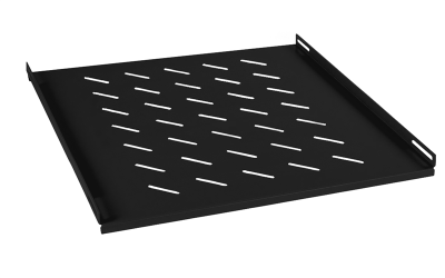 Cabeus SH-J018-FC-800m-BK Полка 19" перфорированная глубиной 600 мм для напольных шкафов глубиной 800 мм, цвет черный (RAL 9004) (SH-J018-FC-800m-BK)