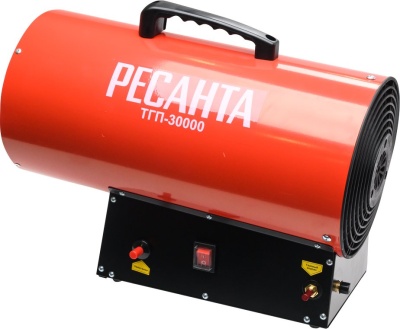 Ресанта ТГП-30000 [67/1/15] Тепловая газовая пушка { Мощность 33кВт, 300м.куб/ч, 0,3 бар, расход 2,4 кг/час }