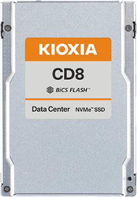 Ssd накопитель KIOXIA Enterprise SSD 7680GB U.3 15mm (2,5" SFF) CD8-R, NVMe 1.4/PCIe 4.0 1x4, R7100/W6000MB/s, IOPS(R4K) 1150K/200K, MTTF 2,5M, 1DWPD/5Y (Read Intensive), 112-layer 3D-TLC (BiCS Flash™) (KCD81RUG7T68)