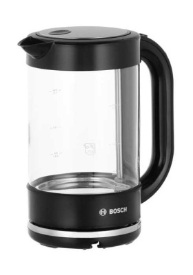 Чайник электрический Bosch TWK70B03 1.7л. 2400Вт черный (корпус: стекло)