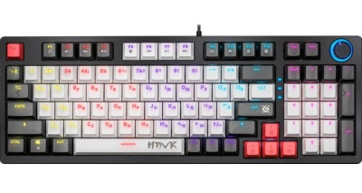 Defender Механическая клавиатура Hawk GK-418 RU,радужн,97кн,1,5м,крас.свитч [45418]