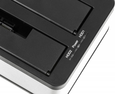 Док-станция для HDD AgeStar 3UBT8 SATA III пластик/алюминий серебристый 2