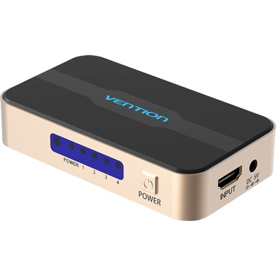 Разветвитель - сплиттер Vention HDMI 19F/4x19F на 4 монитора Разветвитель Vention HDMI 19F/HDMI 19F x 4 (ACCG0)