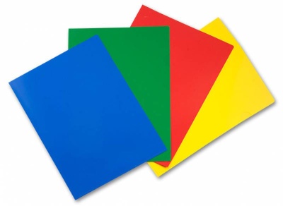 Папка-уголок Бюрократ -E310N/1GR непрозрачный A4 пластик 0.18мм зеленый