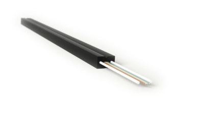 Кабель оптический самонесущий уличный (одномод) 2 волокна Hyperline FO-FTTH-IN-9S-2-LSZH-BK