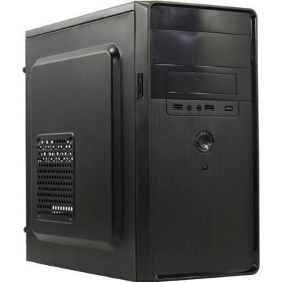 Exegate EX286427RUS Корпус Minitower ExeGate BA-309-500W-8 (mATX, БП AA500 с вент. 8см, 2*USB, HD аудио, черный)