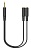Адаптер аудио A4Tech AD-3P 2xJack 3.5 (f)/Jack 3.5 (m) 0.2м. черный