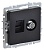 Розетка комп/телев. IEK Brite BR-AK20-1-K02 концевая скрыт. штор. черный (упак.:1шт)