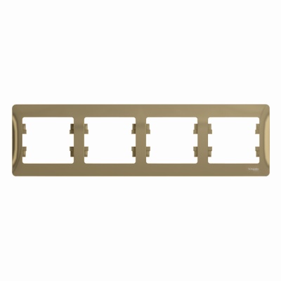 Systeme electric GSL000404 GLOSSA 4-постовая РАМКА, горизонтальная, ТИТАН