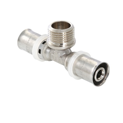 Тройник пресс 16x1/2' НР