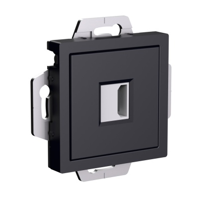 ATLASDESIGN РОЗЕТКА HDMI, механизм, КАРБОН