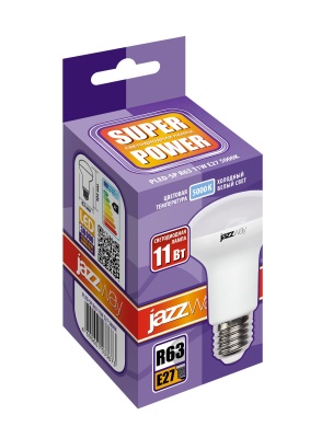 Лампа светодиодная рефлекторная LED 11Вт E27 R63 230/50 холодный