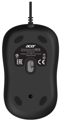Мышь Acer OMW140 черный оптическая (1200dpi) USB (3but)