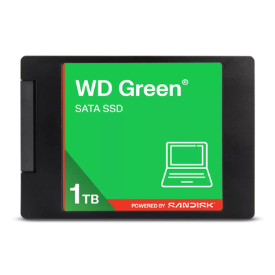 Накопитель SSD WD 1Tb Green (2.5", SATA-III, R/W - 545/510 MB/s, MTTF 2000000 hrs) (WDS100T5G0A)