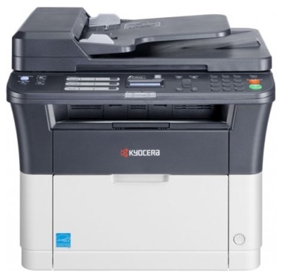 Kyocera FS-1025MFP, P/C/S, ч/б лазерный, A4, 25 стр/мин, 1800x600 dpi, 64 Мб, USB 2.0, Network, лоток 250 л., Duplex, автопод., старт.тонер 1000 стр. (1102M63RUV)