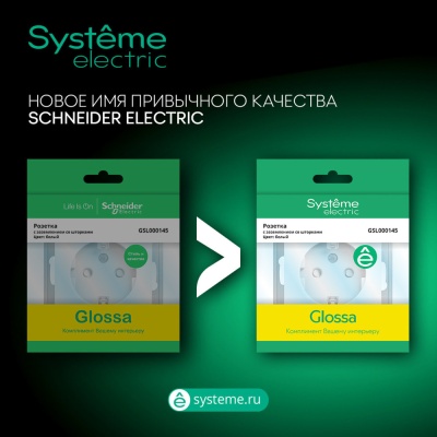 Розетка GLOSSA двойная с заземлением со шторками в сборе IP44 бежевый